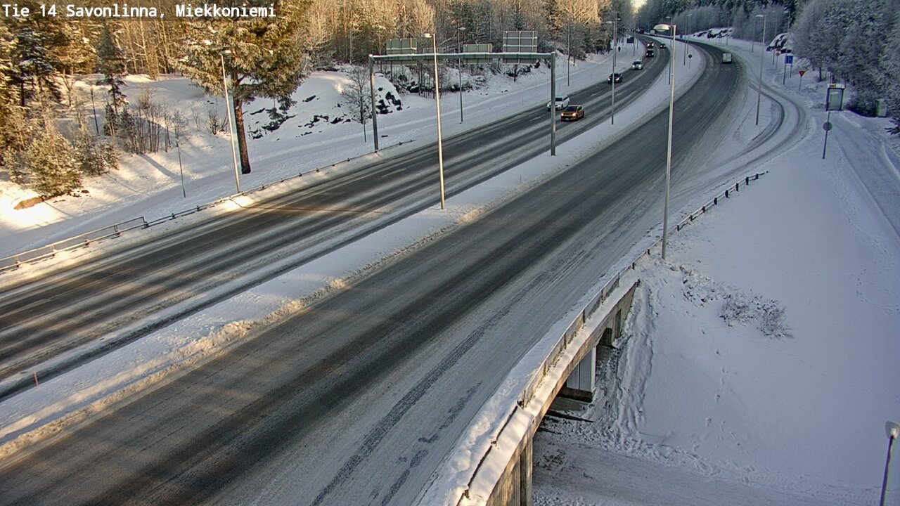 Weather Camera Image Road 14 Savonlinna, Miekkoniemi, Savonlinna, Etelä-Savo