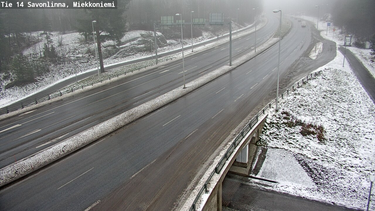 Weather Camera Image Väg 14 Nyslott, Miekkoniemi, Savonlinna, Etelä-Savo
