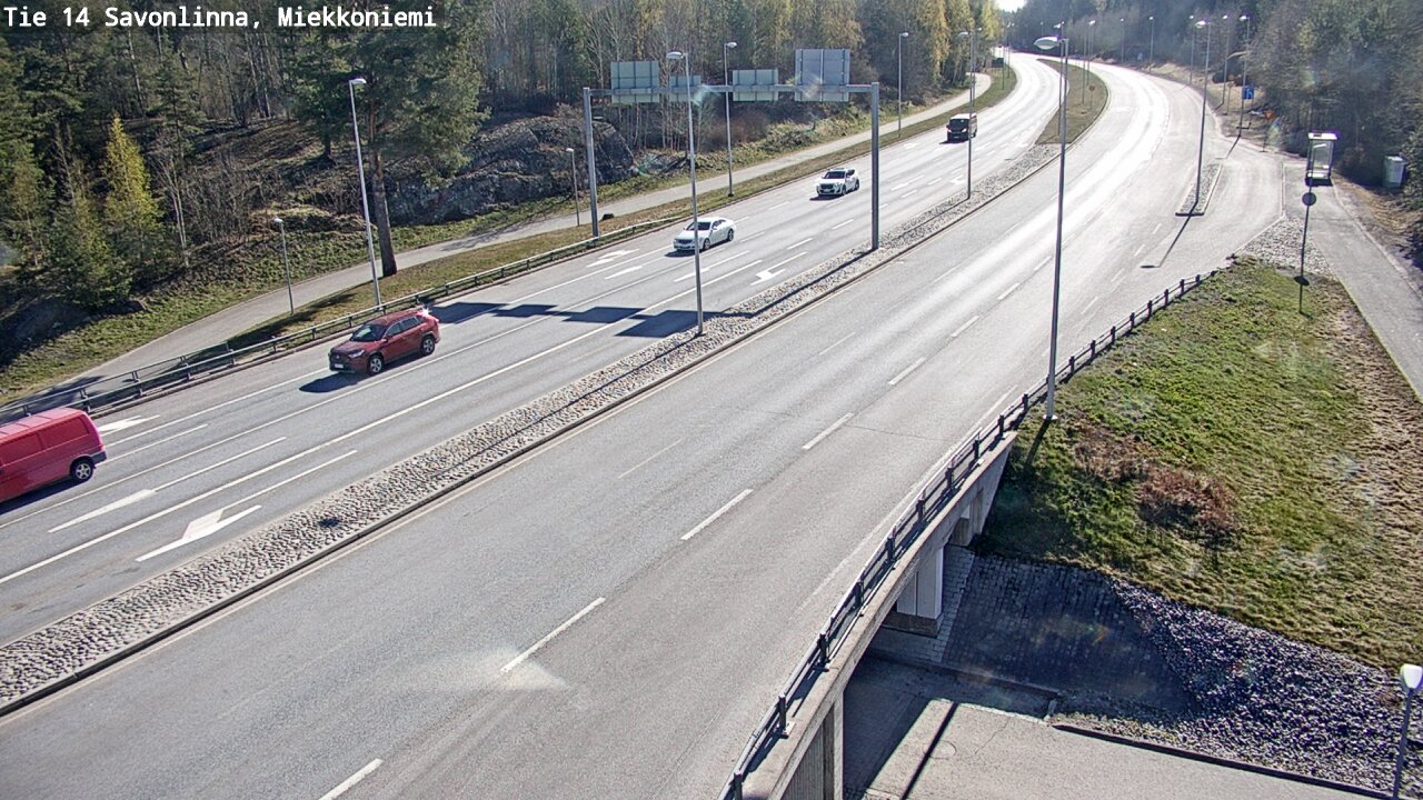 Weather Camera Image Väg 14 Nyslott, Miekkoniemi, Savonlinna, Etelä-Savo