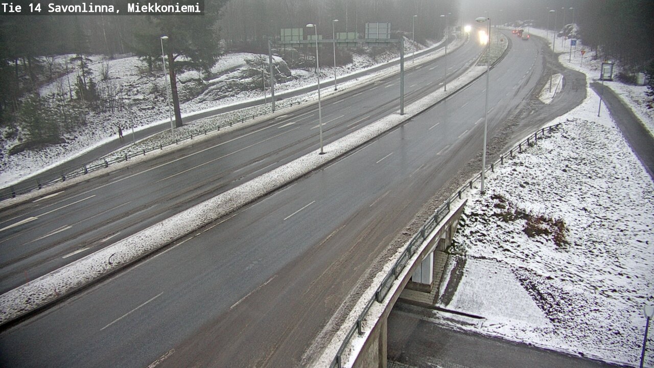 Weather Camera Image Väg 14 Nyslott, Miekkoniemi, Savonlinna, Etelä-Savo