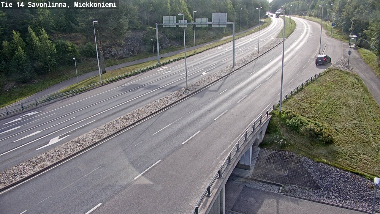 Weather Camera Image Road 14 Savonlinna, Miekkoniemi, Savonlinna, Etelä-Savo