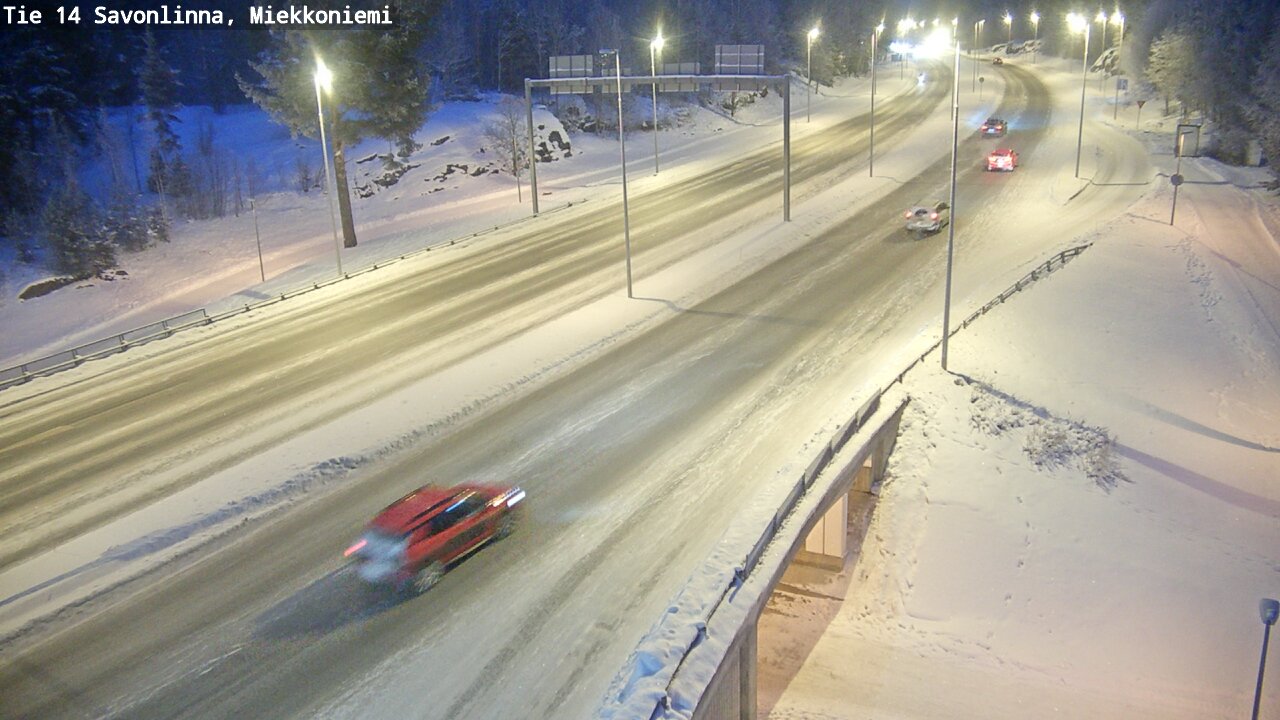Weather Camera Image Road 14 Savonlinna, Miekkoniemi, Savonlinna, Etelä-Savo