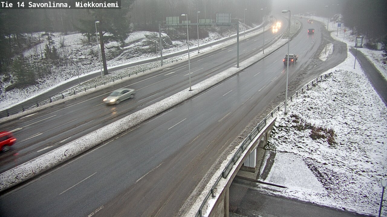 Weather Camera Image Väg 14 Nyslott, Miekkoniemi, Savonlinna, Etelä-Savo