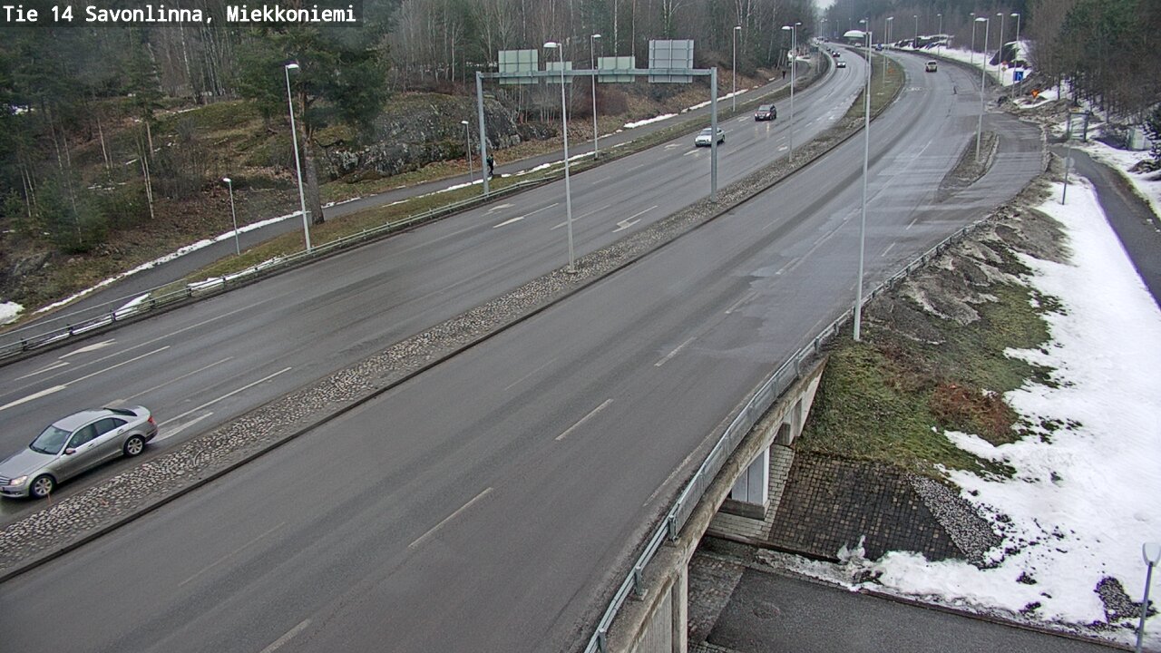 Weather Camera Image Väg 14 Nyslott, Miekkoniemi, Savonlinna, Etelä-Savo