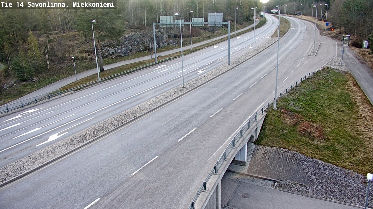 Weather Camera Image Väg 14 Nyslott, Miekkoniemi, Savonlinna, Etelä-Savo