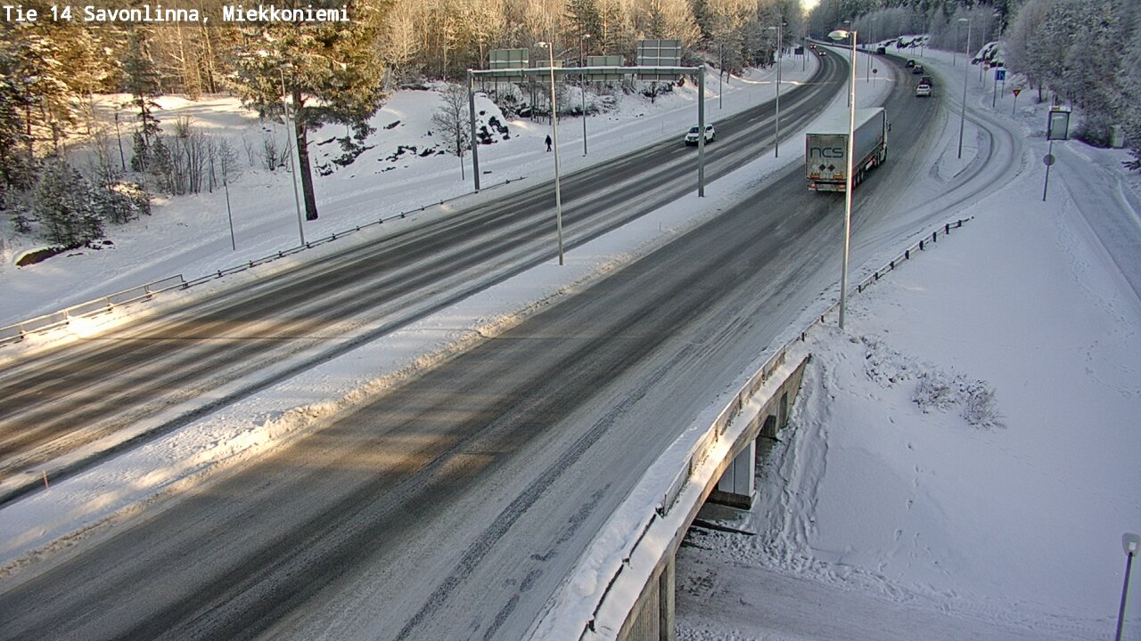 Weather Camera Image Road 14 Savonlinna, Miekkoniemi, Savonlinna, Etelä-Savo