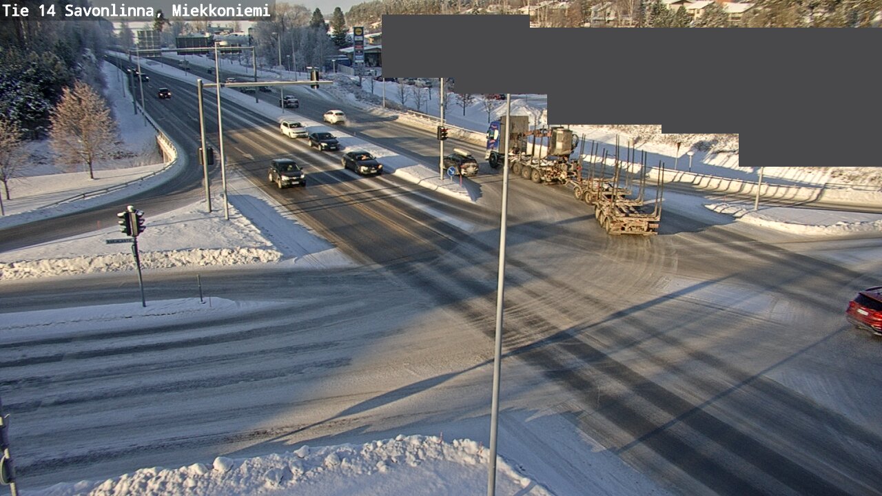 Weather Camera Image Road 14 Savonlinna, Miekkoniemi, Savonlinna, Etelä-Savo