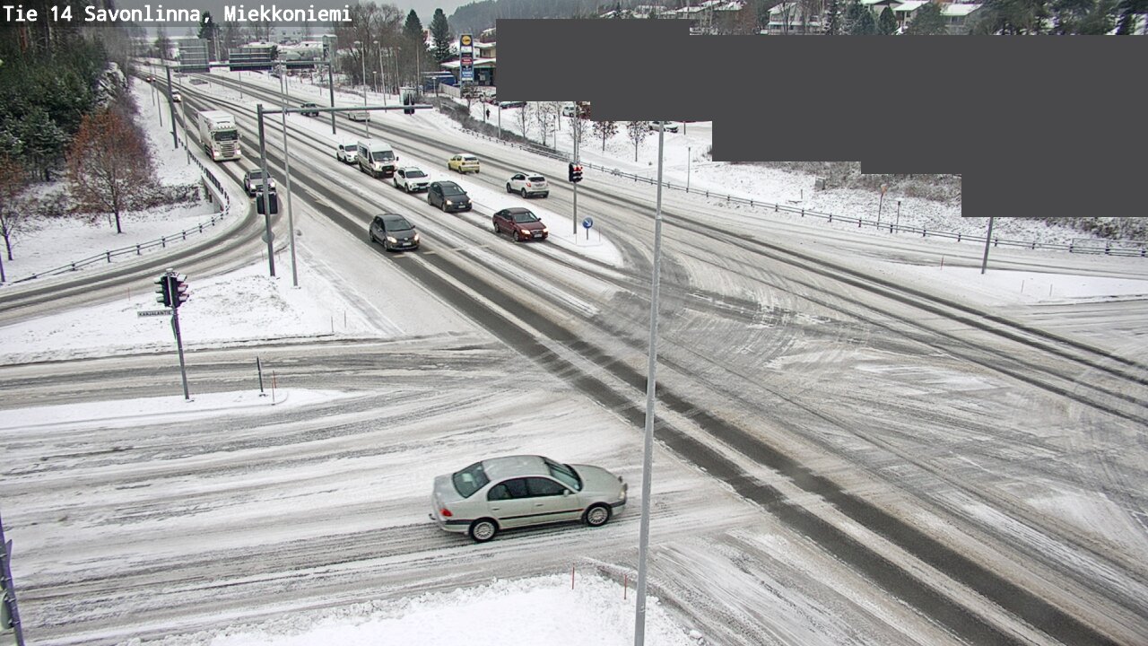 Weather Camera Image Väg 14 Nyslott, Miekkoniemi, Savonlinna, Etelä-Savo