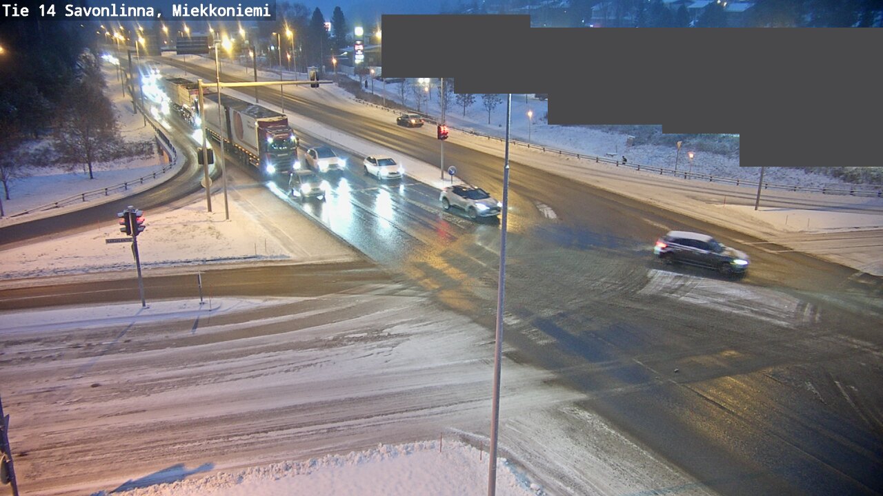 Weather Camera Image Väg 14 Nyslott, Miekkoniemi, Savonlinna, Etelä-Savo