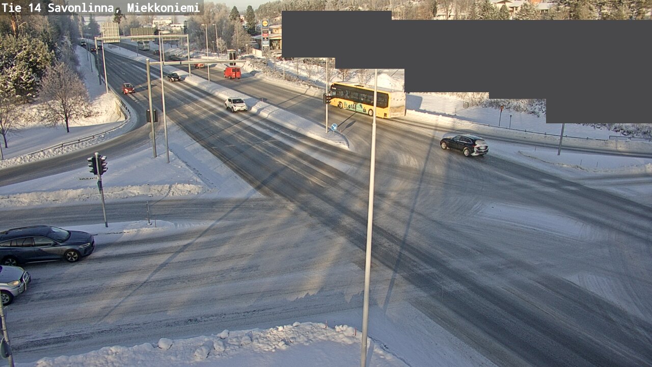 Weather Camera Image Väg 14 Nyslott, Miekkoniemi, Savonlinna, Etelä-Savo