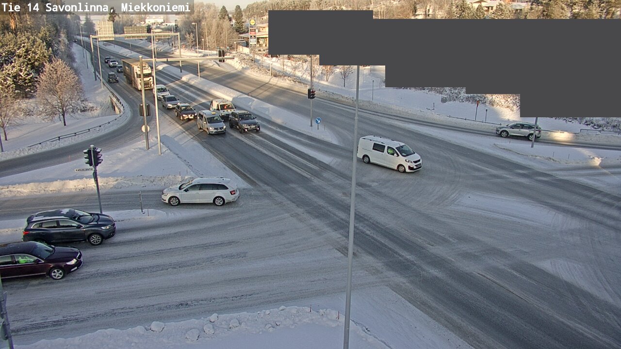 Weather Camera Image Väg 14 Nyslott, Miekkoniemi, Savonlinna, Etelä-Savo