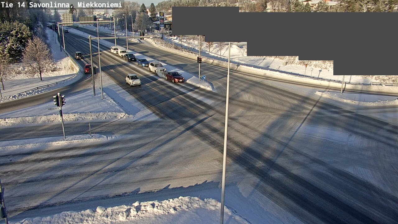 Weather Camera Image Road 14 Savonlinna, Miekkoniemi, Savonlinna, Etelä-Savo