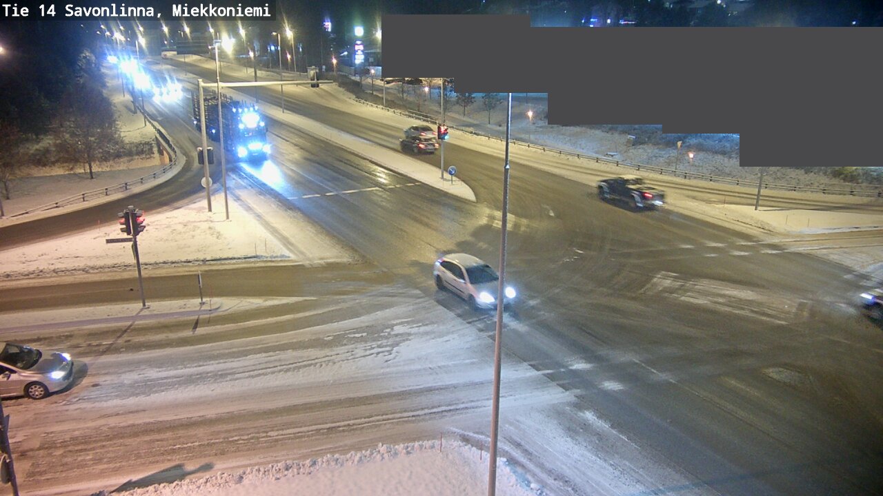 Weather Camera Image Väg 14 Nyslott, Miekkoniemi, Savonlinna, Etelä-Savo