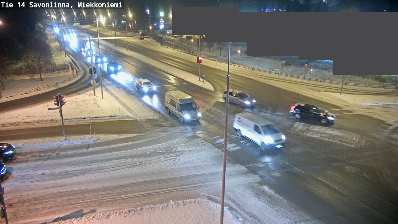 Weather Camera Image Väg 14 Nyslott, Miekkoniemi, Savonlinna, Etelä-Savo