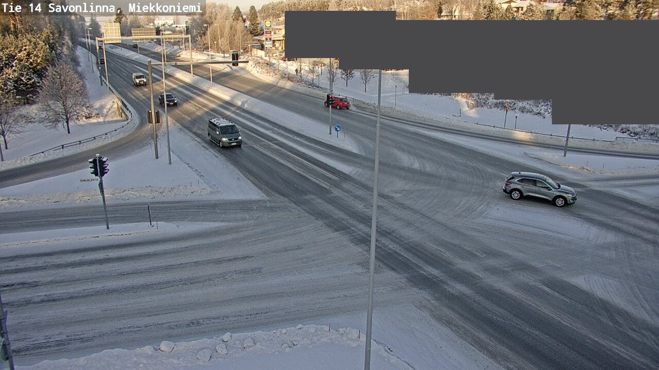 Weather Camera Image Väg 14 Nyslott, Miekkoniemi, Savonlinna, Etelä-Savo