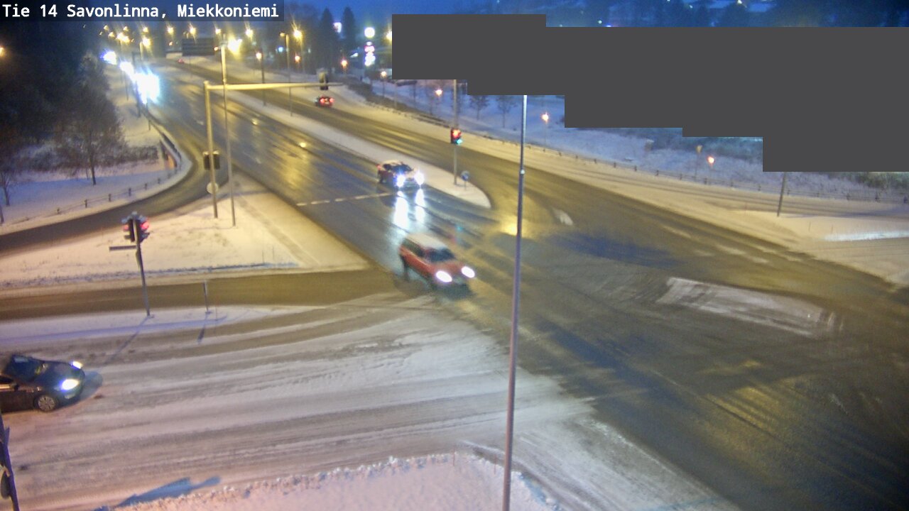 Weather Camera Image Väg 14 Nyslott, Miekkoniemi, Savonlinna, Etelä-Savo