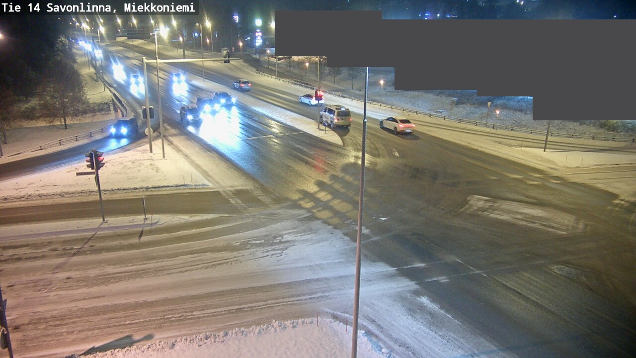 Weather Camera Image Väg 14 Nyslott, Miekkoniemi, Savonlinna, Etelä-Savo