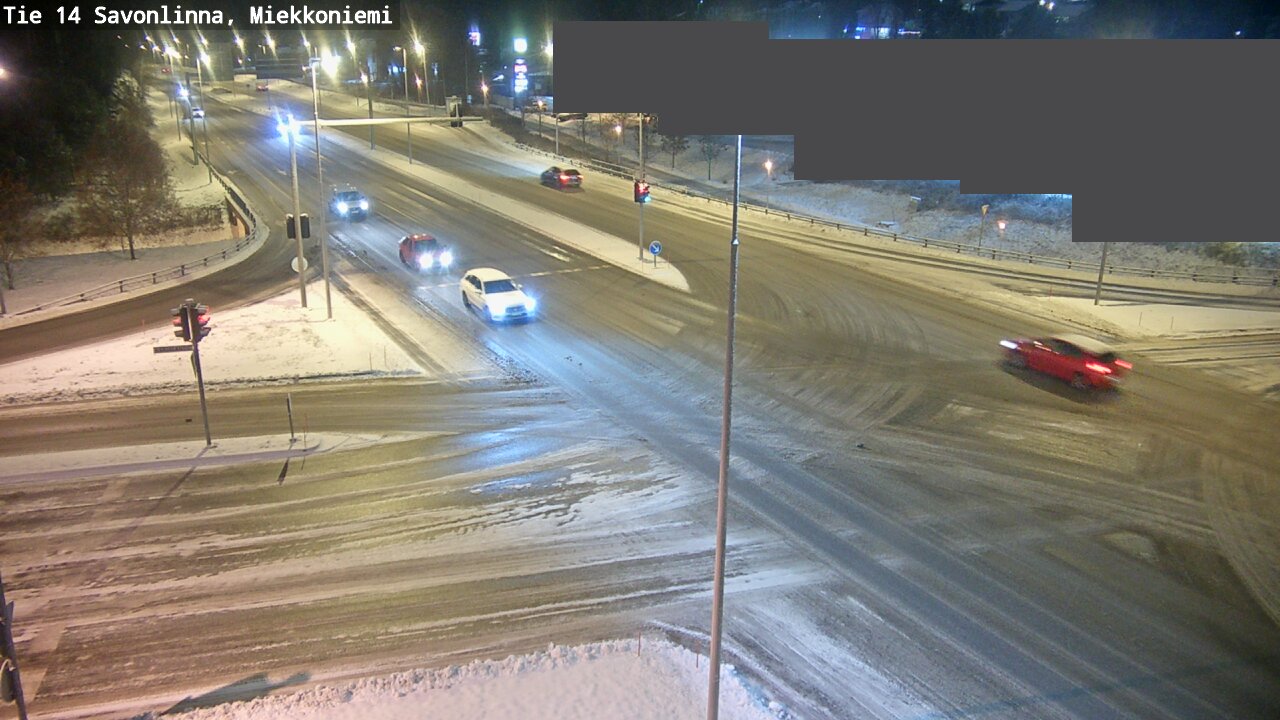 Weather Camera Image Väg 14 Nyslott, Miekkoniemi, Savonlinna, Etelä-Savo