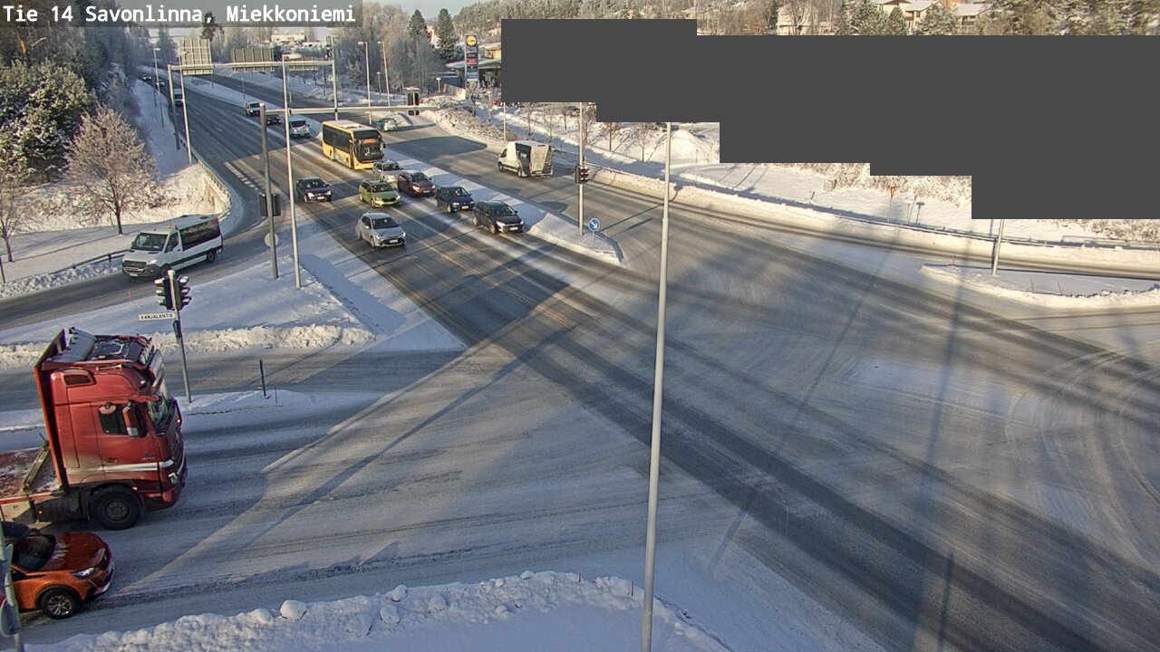 Weather Camera Image Väg 14 Nyslott, Miekkoniemi, Savonlinna, Etelä-Savo