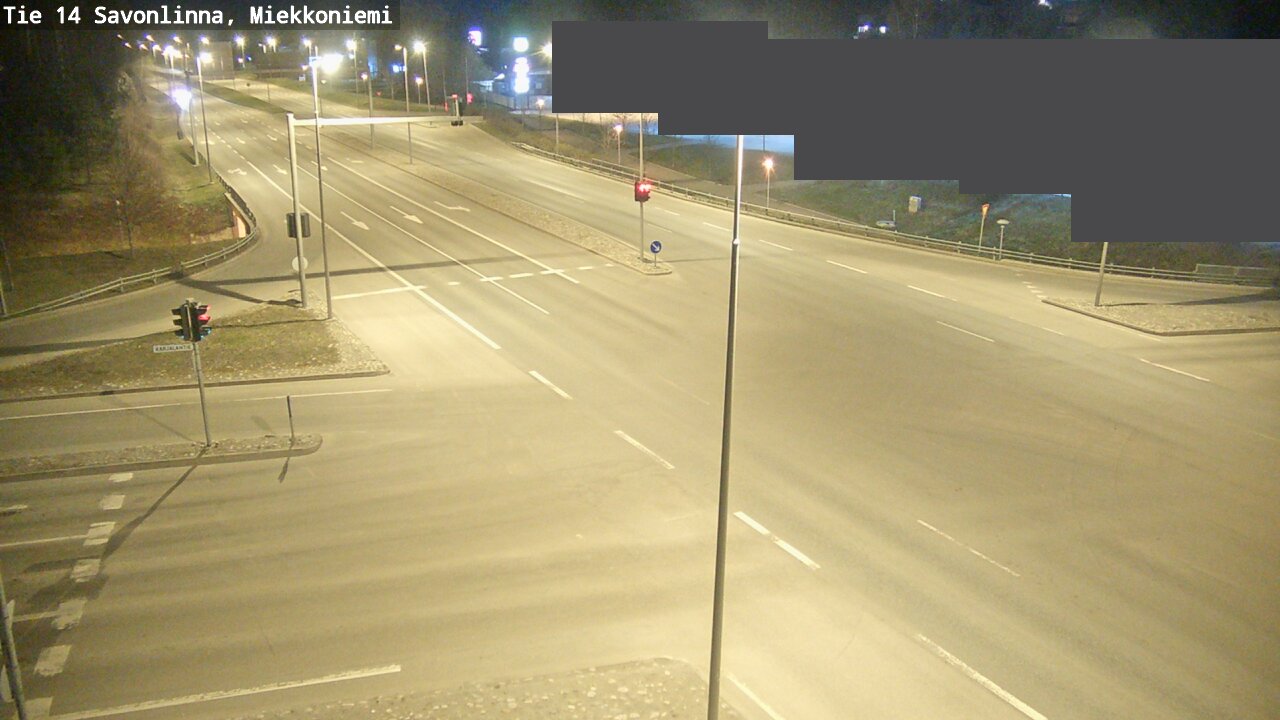 Weather Camera Image Väg 14 Nyslott, Miekkoniemi, Savonlinna, Etelä-Savo