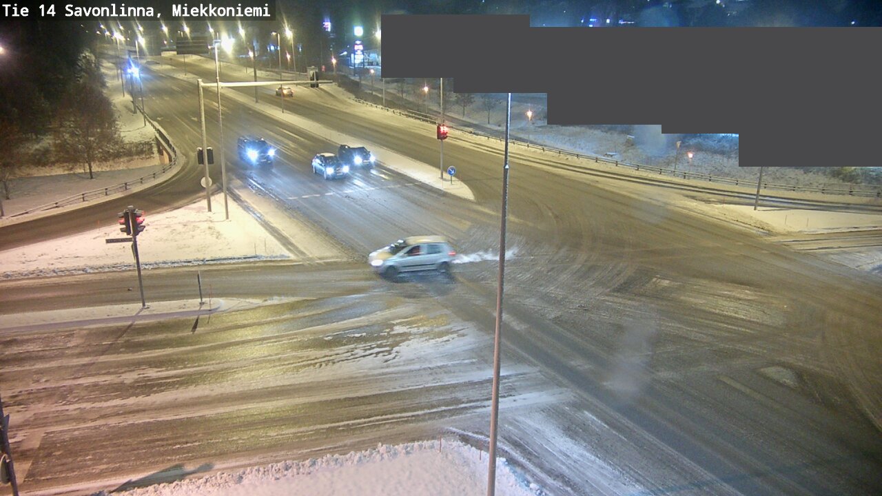 Weather Camera Image Väg 14 Nyslott, Miekkoniemi, Savonlinna, Etelä-Savo