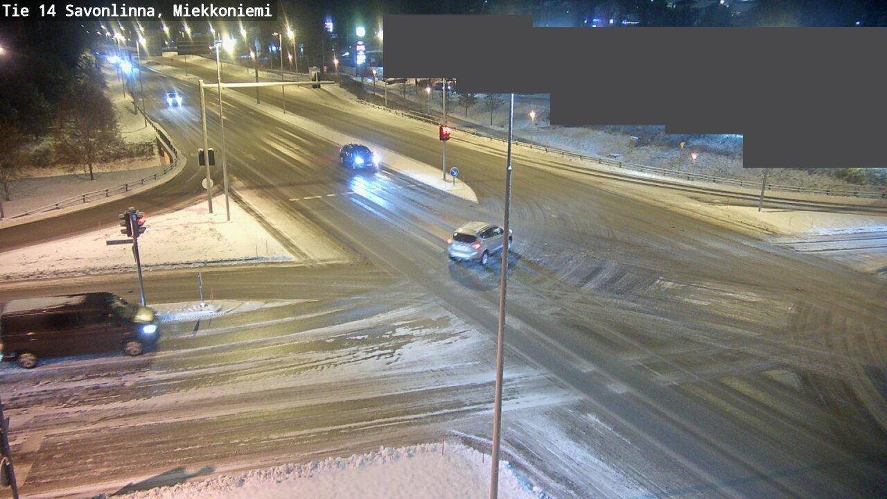 Weather Camera Image Väg 14 Nyslott, Miekkoniemi, Savonlinna, Etelä-Savo