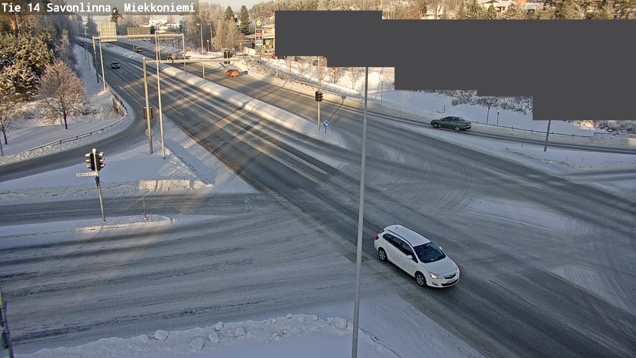 Weather Camera Image Väg 14 Nyslott, Miekkoniemi, Savonlinna, Etelä-Savo