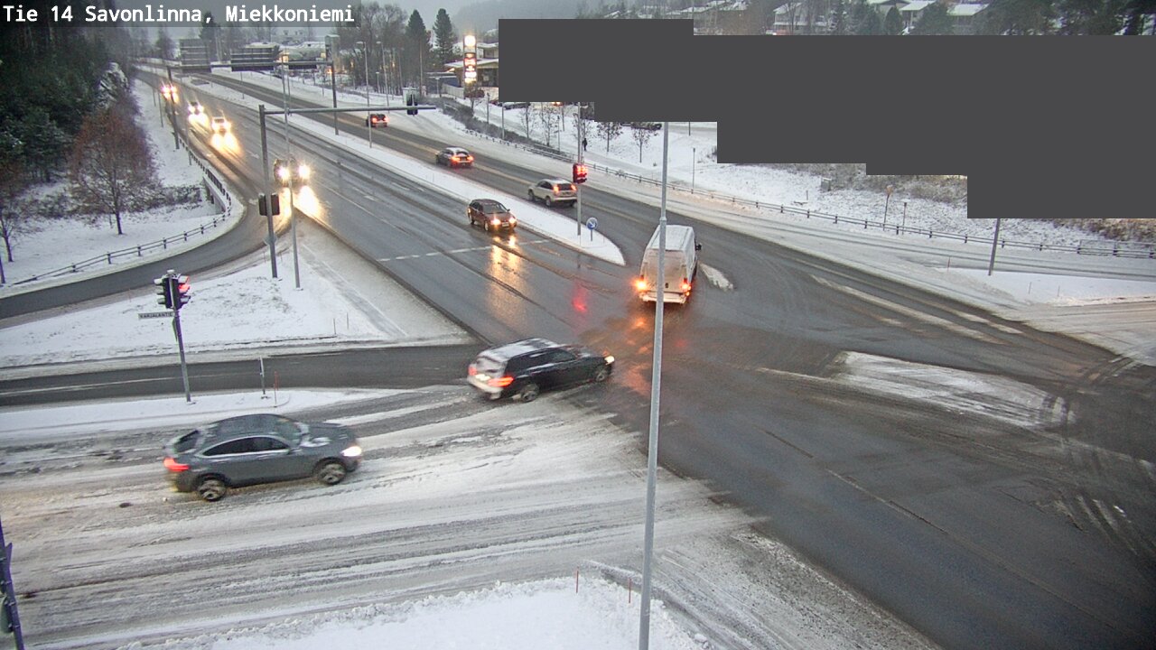 Weather Camera Image Väg 14 Nyslott, Miekkoniemi, Savonlinna, Etelä-Savo