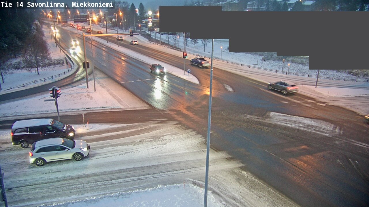 Weather Camera Image Väg 14 Nyslott, Miekkoniemi, Savonlinna, Etelä-Savo