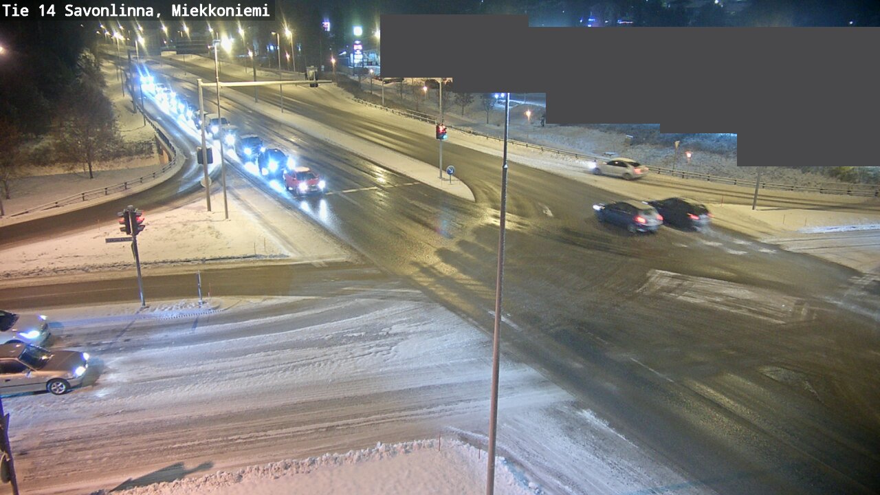 Weather Camera Image Väg 14 Nyslott, Miekkoniemi, Savonlinna, Etelä-Savo