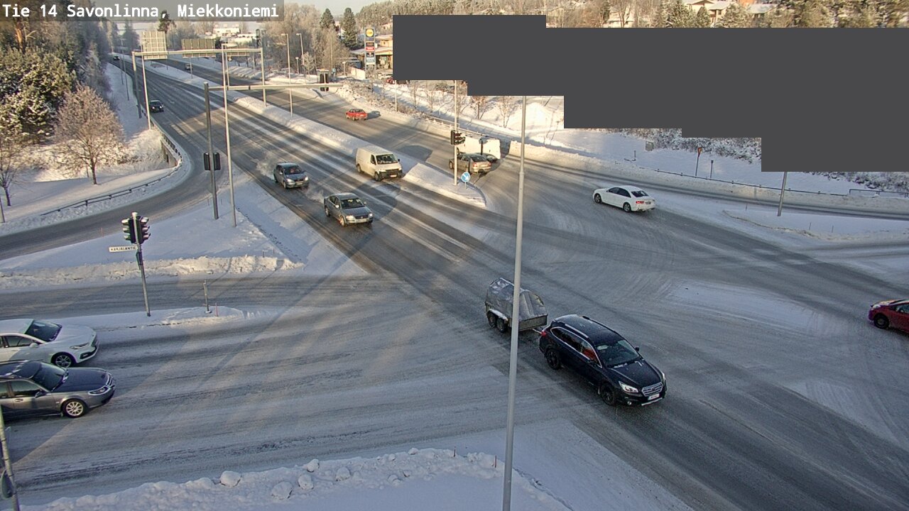 Weather Camera Image Väg 14 Nyslott, Miekkoniemi, Savonlinna, Etelä-Savo