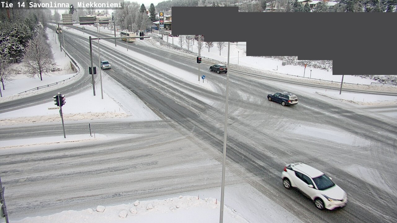 Weather Camera Image Väg 14 Nyslott, Miekkoniemi, Savonlinna, Etelä-Savo