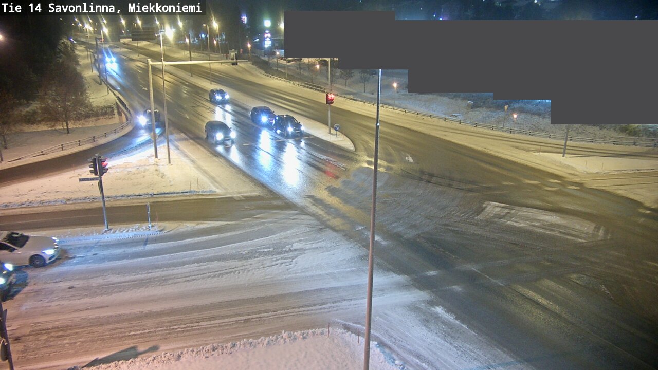 Weather Camera Image Väg 14 Nyslott, Miekkoniemi, Savonlinna, Etelä-Savo