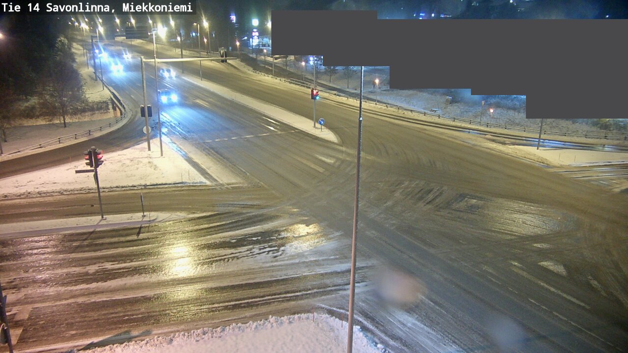 Weather Camera Image Väg 14 Nyslott, Miekkoniemi, Savonlinna, Etelä-Savo