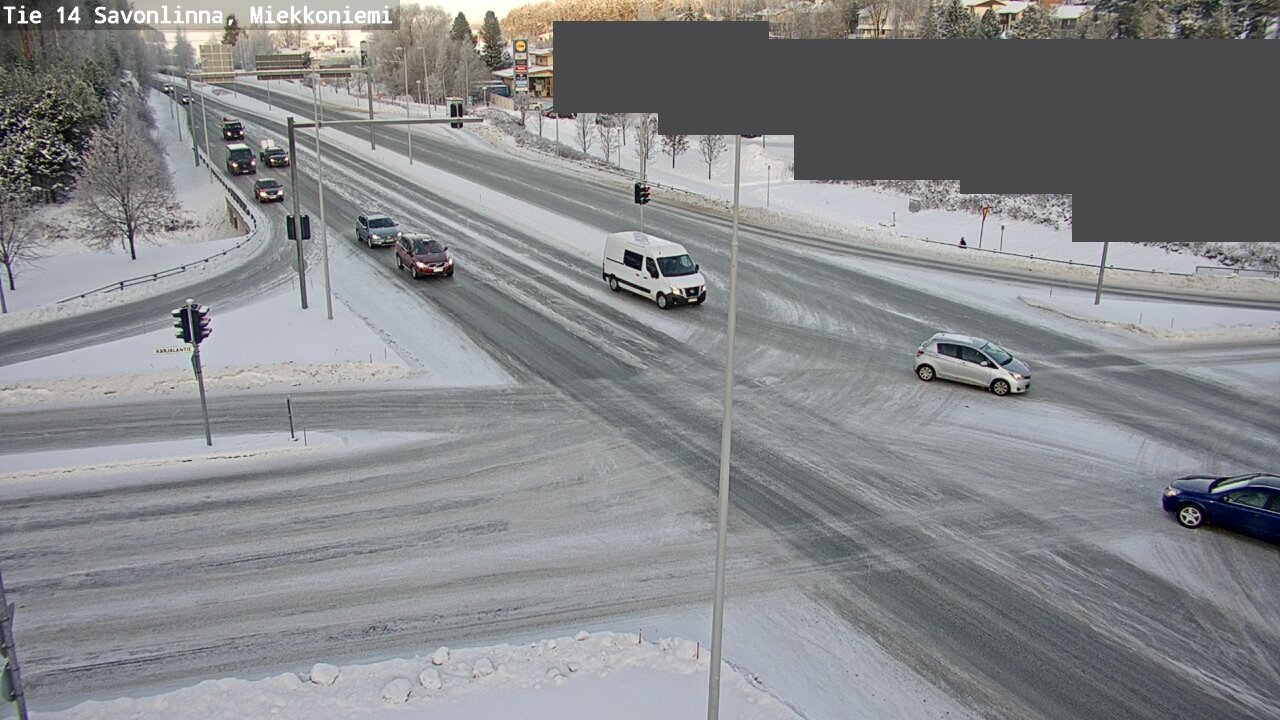 Weather Camera Image Väg 14 Nyslott, Miekkoniemi, Savonlinna, Etelä-Savo