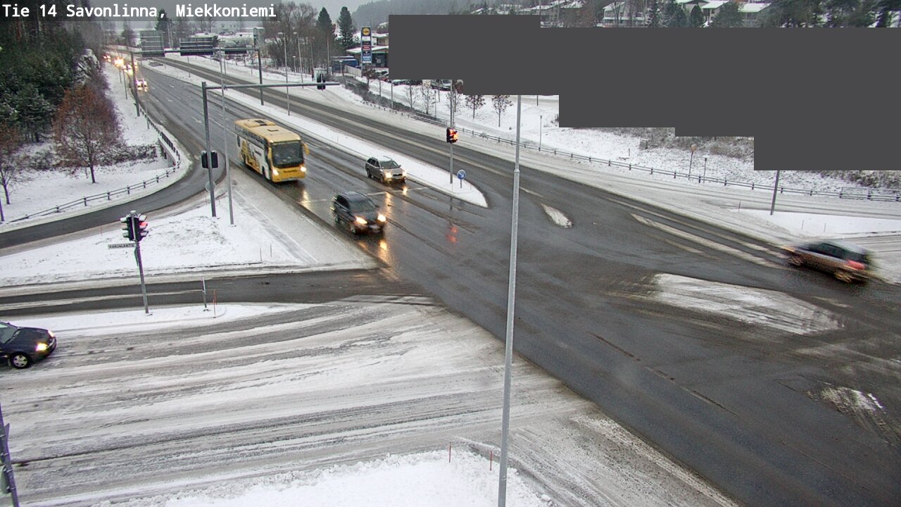 Weather Camera Image Väg 14 Nyslott, Miekkoniemi, Savonlinna, Etelä-Savo