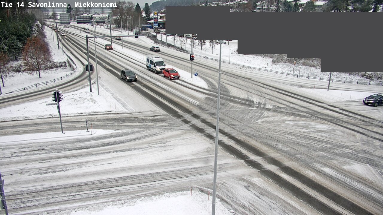 Weather Camera Image Väg 14 Nyslott, Miekkoniemi, Savonlinna, Etelä-Savo