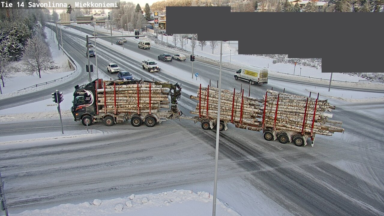 Weather Camera Image Väg 14 Nyslott, Miekkoniemi, Savonlinna, Etelä-Savo