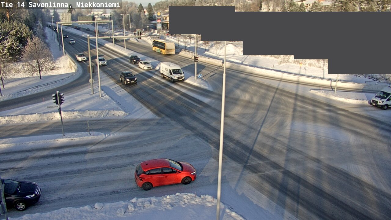Weather Camera Image Väg 14 Nyslott, Miekkoniemi, Savonlinna, Etelä-Savo