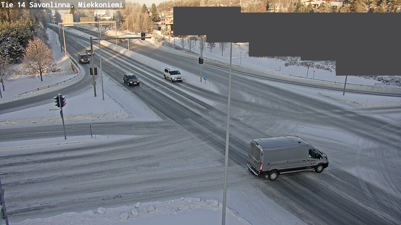 Weather Camera Image Väg 14 Nyslott, Miekkoniemi, Savonlinna, Etelä-Savo