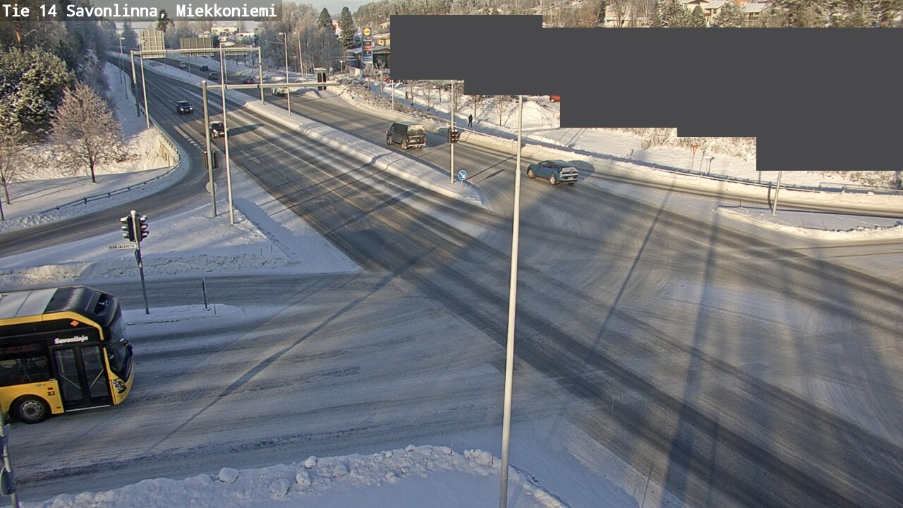 Weather Camera Image Väg 14 Nyslott, Miekkoniemi, Savonlinna, Etelä-Savo