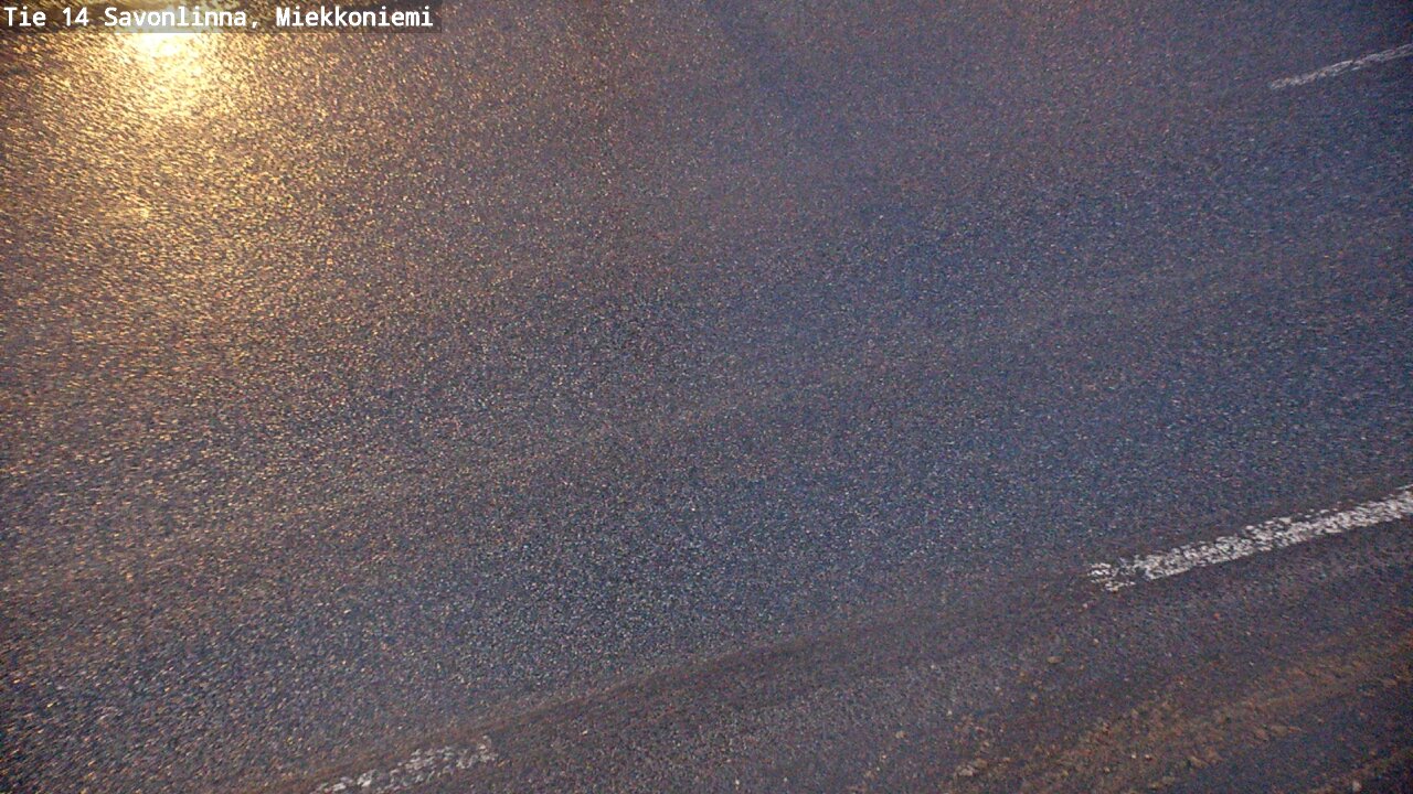 Weather Camera Image Väg 14 Nyslott, Miekkoniemi, Savonlinna, Etelä-Savo