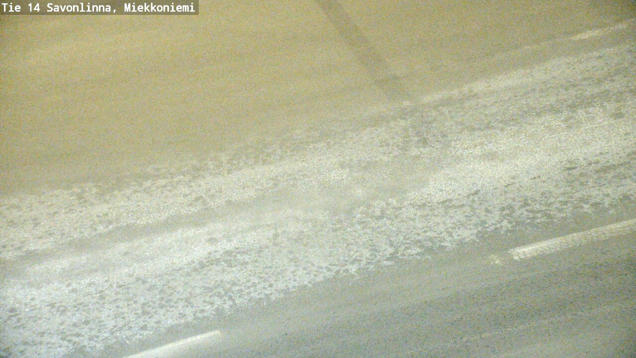 Weather Camera Image Road 14 Savonlinna, Miekkoniemi, Savonlinna, Etelä-Savo