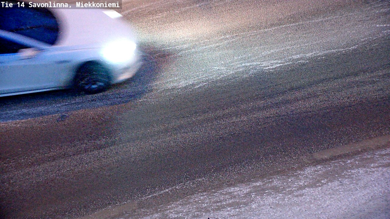 Weather Camera Image Väg 14 Nyslott, Miekkoniemi, Savonlinna, Etelä-Savo