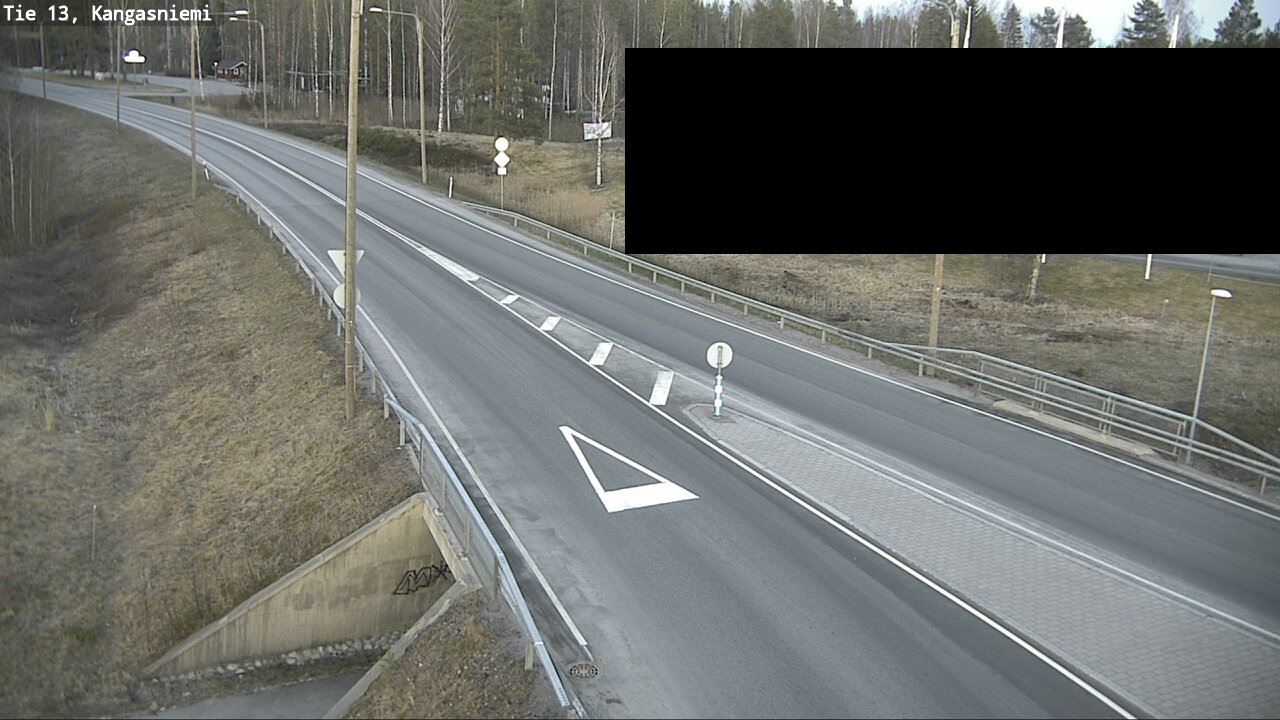 Weather Camera Image Väg 13 Kangasniemi, Kangasniemi, Etelä-Savo