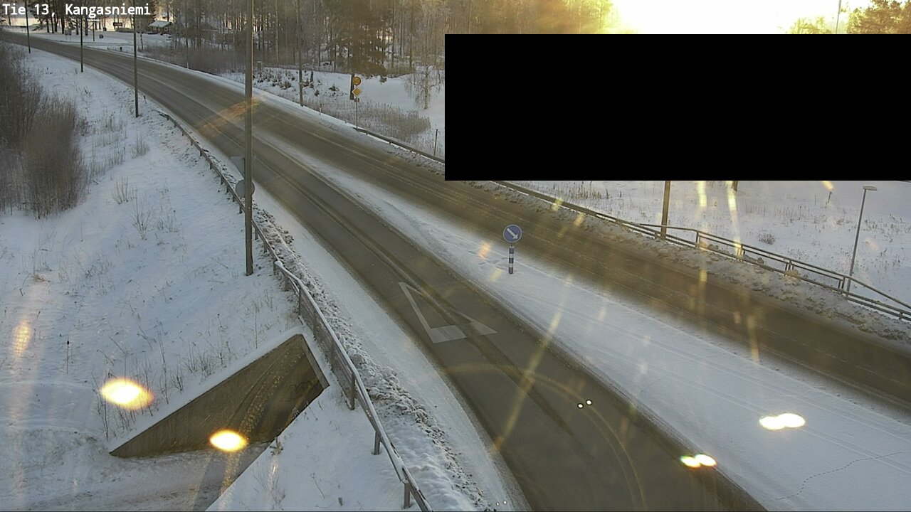 Weather Camera Image Väg 13 Kangasniemi, Kangasniemi, Etelä-Savo