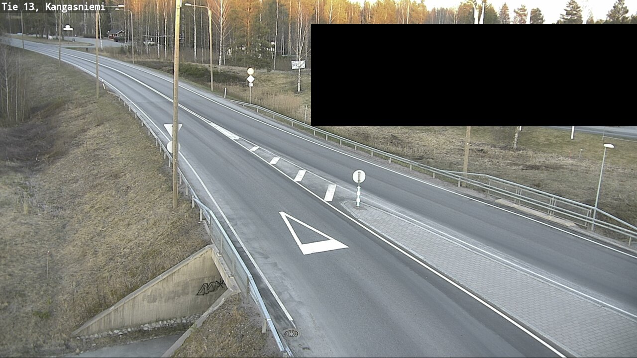 Weather Camera Image Väg 13 Kangasniemi, Kangasniemi, Etelä-Savo