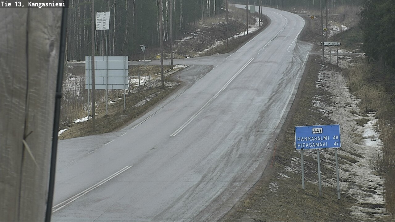 Weather Camera Image Väg 13 Kangasniemi, Kangasniemi, Etelä-Savo