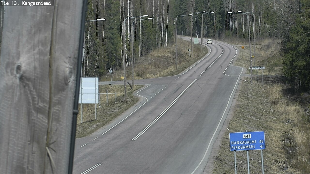 Weather Camera Image Väg 13 Kangasniemi, Kangasniemi, Etelä-Savo
