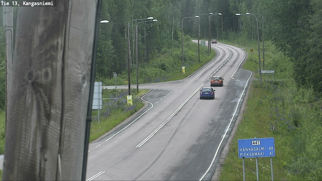 Weather Camera Image Väg 13 Kangasniemi, Kangasniemi, Etelä-Savo